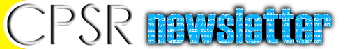 CPSR
Newsletter